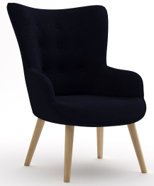 Кресло интерьерное Шелли, искусственный мех