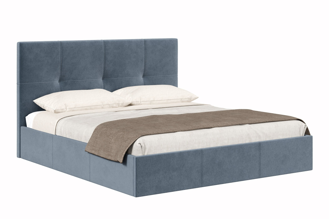 Мягкая кровать, Кровать Марсель 1800, велюр