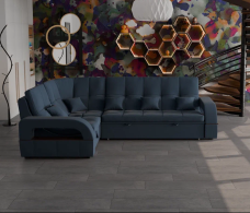 Диваны угловые в гостиную, Модульный диван Майами-3,микровелюр,антивандальная и водостойкая ткань,венеция