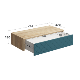 Тумба подвесная Велламо ВО-08