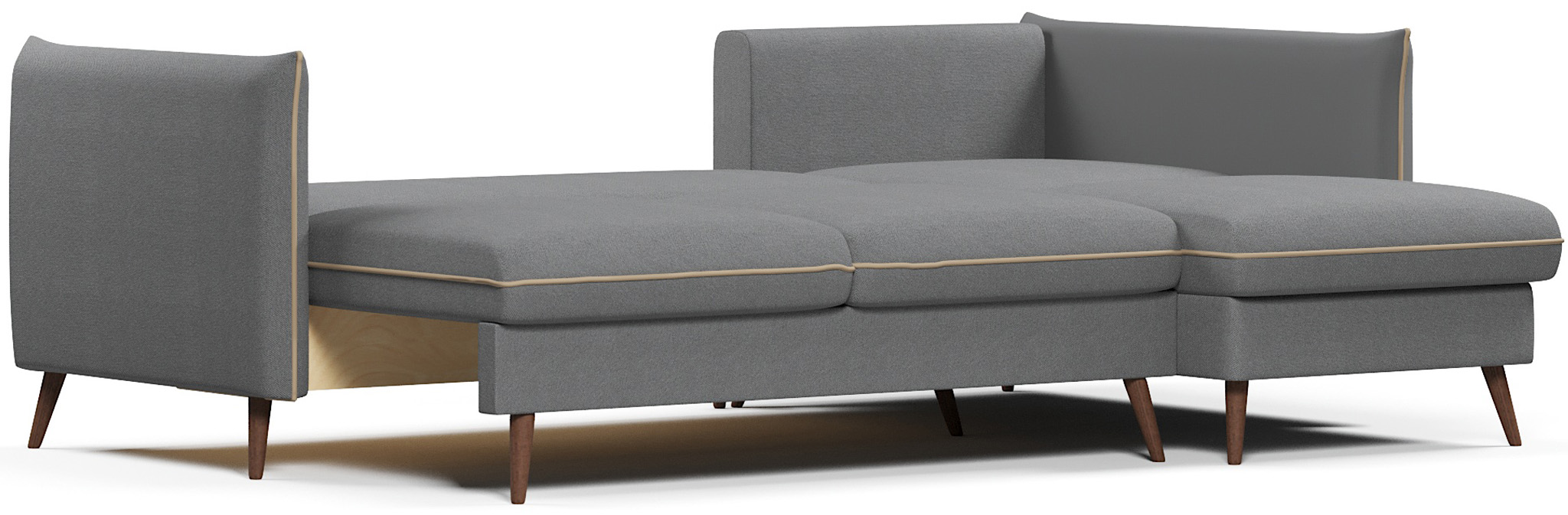 Диваны угловые, Диван угловой Пекин еврокнижка, велюр