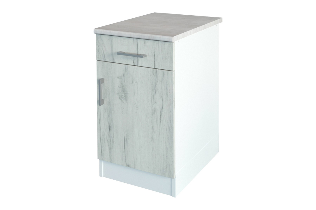 Кухонные гарнитуры, Кухня Адель 1800 дуб крафт белый