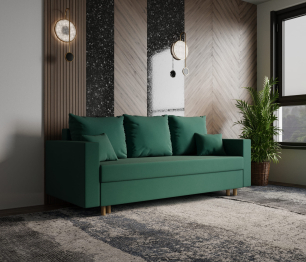 Прямой диван Адам,еврокнижка,велюр