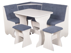 Кухонные уголки, Кухонный уголок Стиль 1Л (со столом СТ4) Дуб млечный / велюр