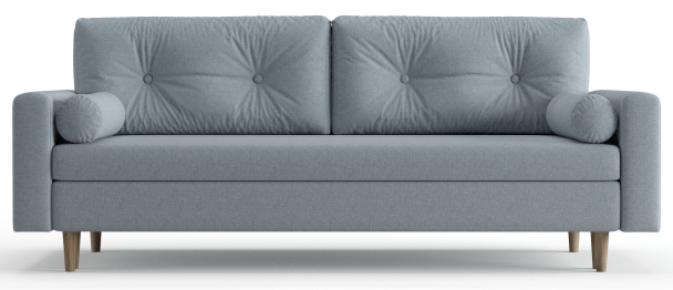 Диван-кровать Таврида, пружинный блок, рогожка