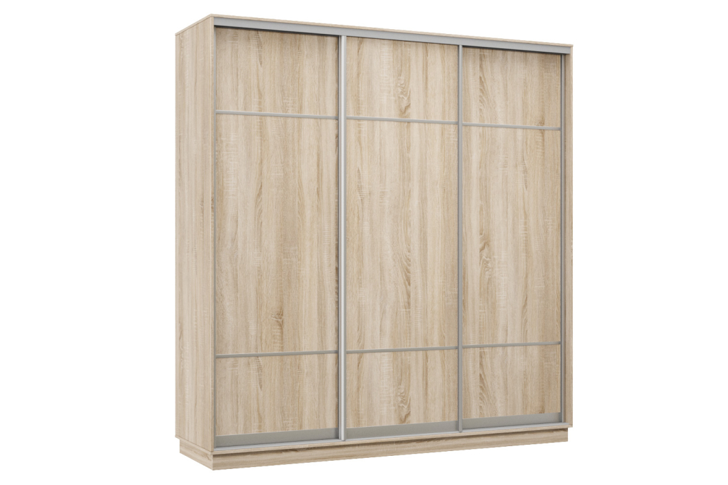 Шкафы-купе 3-х дверные, Шкаф-купе Премьер Лайт 55 (08;08;08) трехдверный