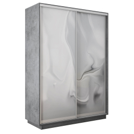 Шкаф-купе Экспресс 2-х дверный Фотопечать Шелк Стекла 120х45х220