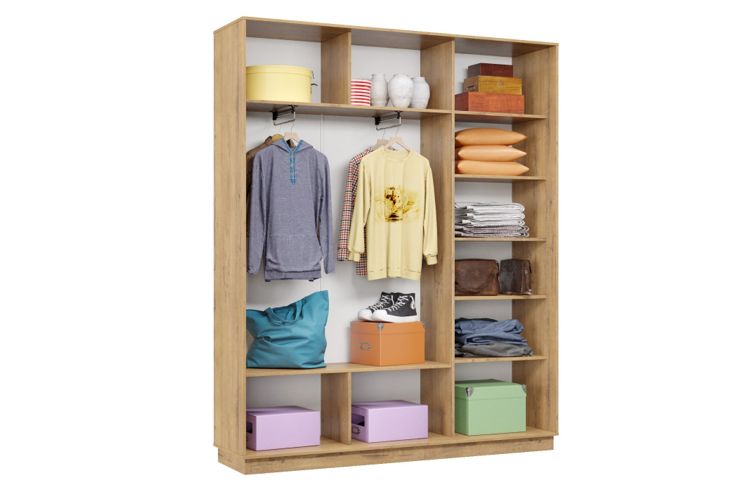 Шкафы-купе 3-х дверные, Шкаф-купе Премьер 23 (01РЧ;01РЧ;01РЧ) фасады ромб чёрный/трёхдверный/Профиль чёрный муар