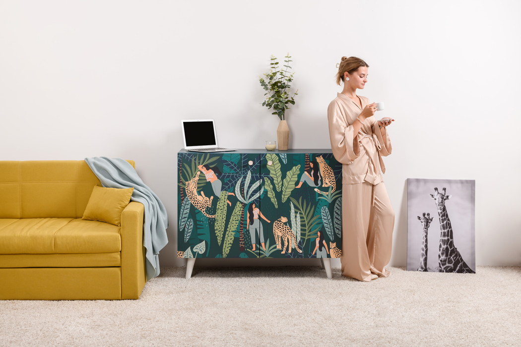 Комоды, Комод Либера 16.230.01, бензин, белый шагрень