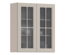 MODERN, MODERN шкаф навесной со стеклом 2 дв 80х93 см