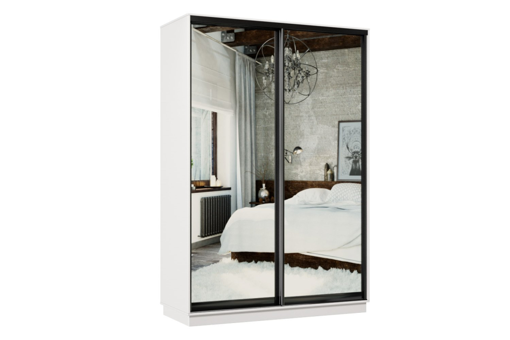 Шкафы-купе, Шкаф-купе Премьер 02 белый