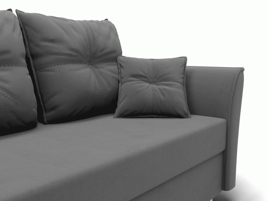 Диваны еврокнижки, Прямой диван Пандора,еврокнижка,велюр