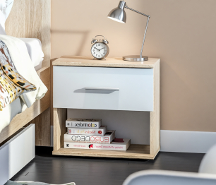 Мамбо Спальня Комплект 3 Дуб Сонома/Белый