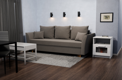 Прямой диван Мелодия,еврокнижка,велюр