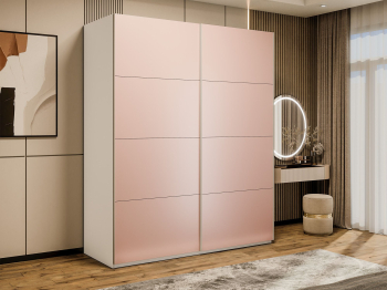 Шкаф-купе Эста 2-х дверный Стекла пудра/Доводчик 200х66х240