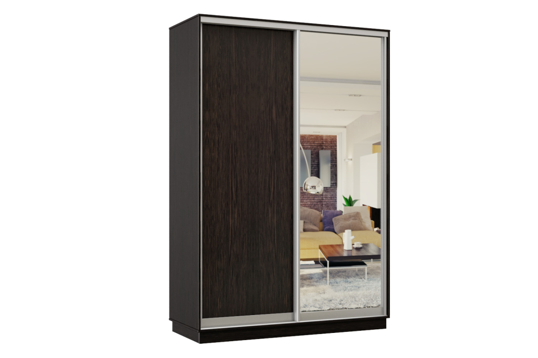 Шкафы-купе, Шкаф-купе Премьер Лайт 03 (02;01) двухдверный