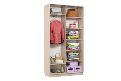 Шкаф-купе Премьер 01 (11ЗГ;11ЗГ) фасады зеркало графит/двухдверный/Профиль чёрный муар