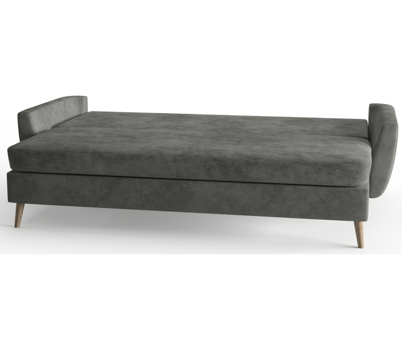 Диваны с ящиком для белья, Диван-кровать Норфолк, независимый пружинный блок, велюр