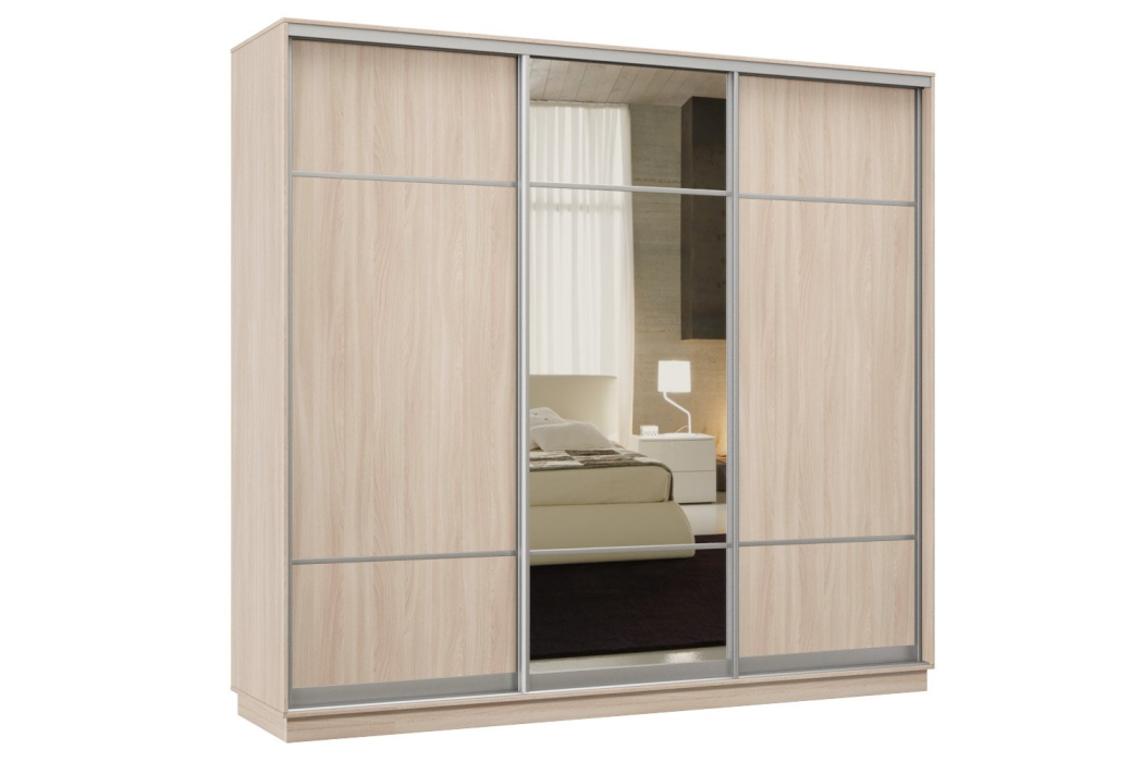Шкафы-купе 3-х дверные, Шкаф-купе Премьер Лайт 62 (08;11;08) трехдверный
