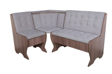 Кухонные уголки, Кухонный уголок Стиль 1Л Ясень шимо темный / велюр