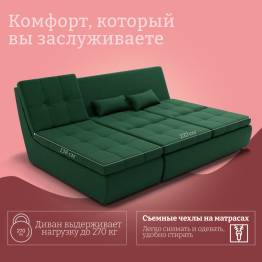 Угловой диван Калифорния-2 ППУ, велюр