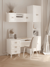 Стол Валенсия письменный (1100х600х750) серебро