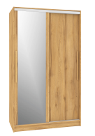 Шкафы-купе 2-х дверные, Шкаф-купе 2-дв  Strike 1200 зеркало/лдсп  (в2105*ш1232*г595)