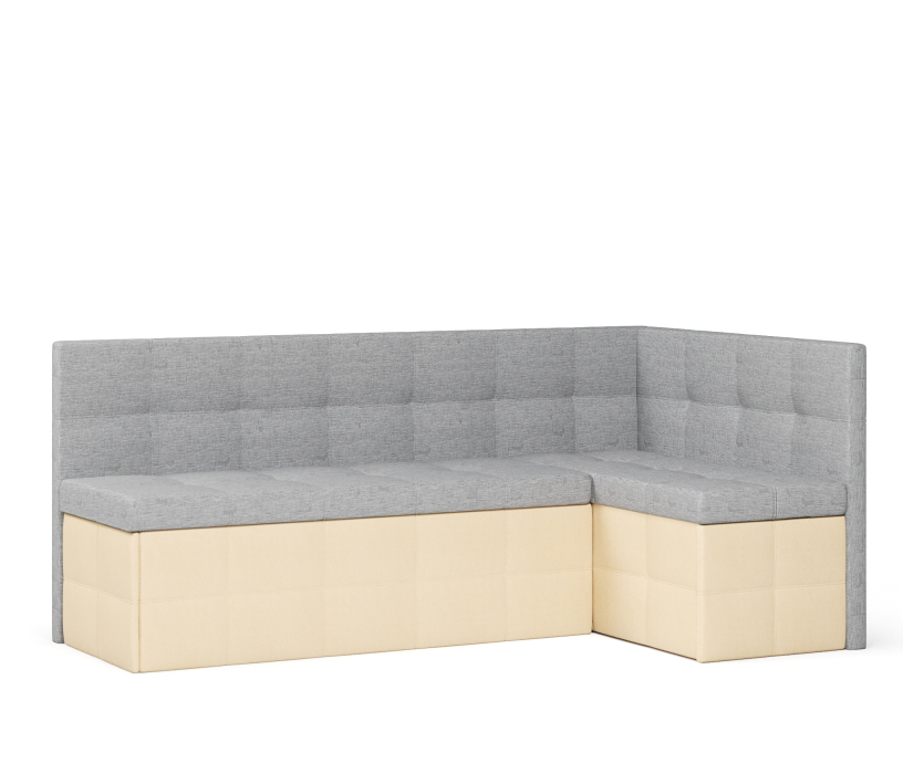 Диваны угловые кухонные, Диван кухонный угловой Домино выкатной, рогожка+экокожа