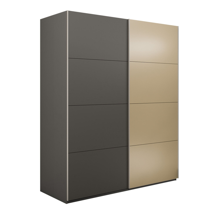 Шкафы-купе 2-х дверные, Шкаф-купе Эста 2-х дверный ДСП/Стекла фисташка/Доводчик 160х66х240