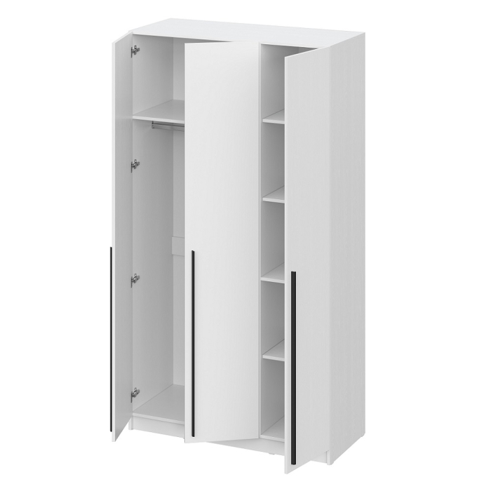 Шкафы распашные, Шкаф распашной Берген ШК-1200, белое дерево