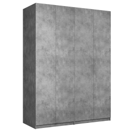 Шкаф складной Е1 Локер ("Гармошка" с системой Push to Move/Левый)162х52.5х220 см,с двумя комплектами полок и модулем