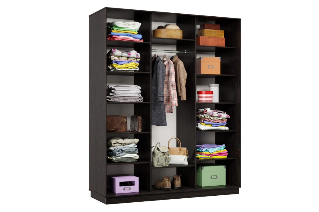 Шкафы-купе 3-х дверные, Шкаф-купе Премьер Лайт 30 (08;05;08) трехдверный