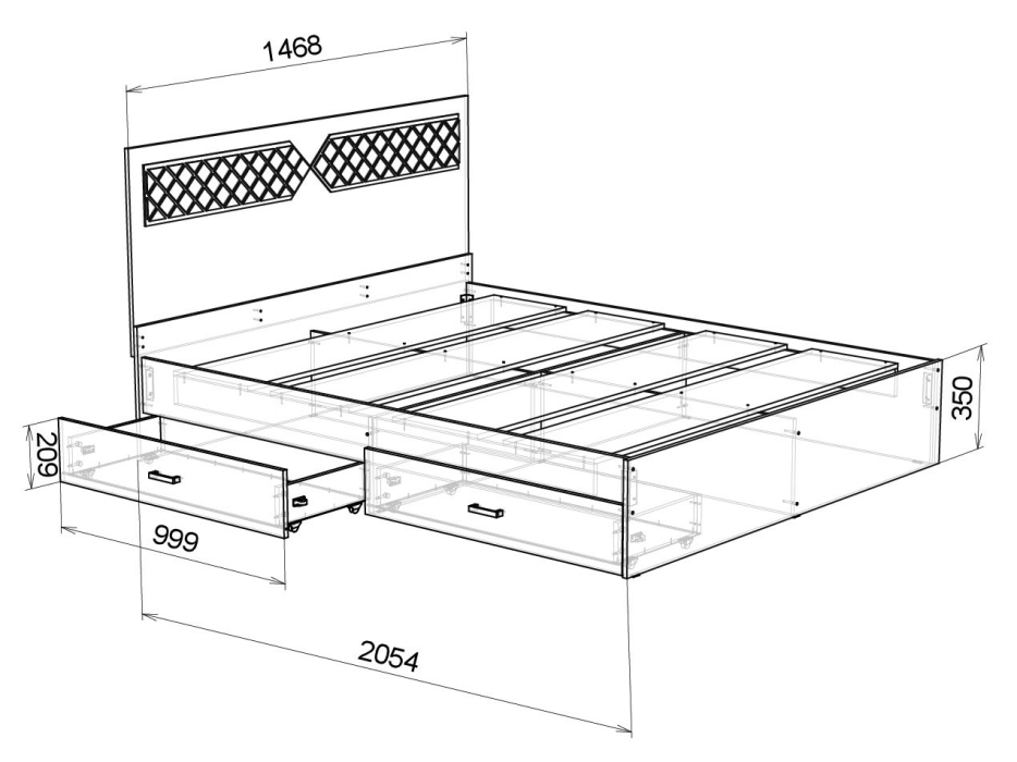 Кровати 140 см, Кровать НИКОЛЬ 1,4