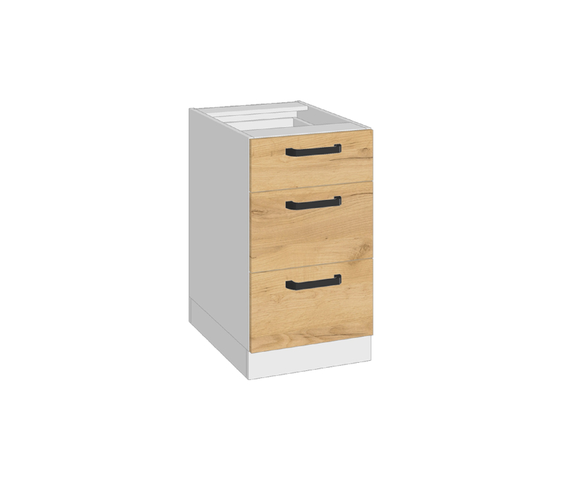 Напольные, Нижний кухонный модуль Варя 4НБЗ, Крафт золотой