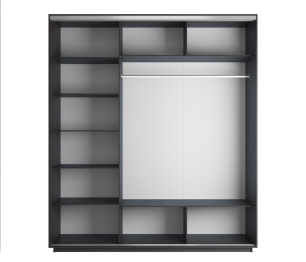 Шкаф-купе Экспресс Медиум (1 зеркало) трио 2200 x 2400 x 600