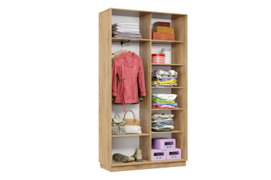 Шкаф-купе Премьер МИНИ 03 (01РЧ;01РЧ) фасады ромб чёрный/двухдверный/Профиль чёрный муар