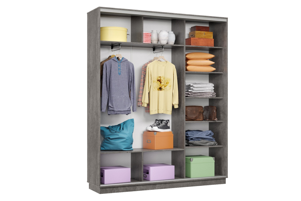 Шкафы-купе 3-х дверные, Шкаф-купе Премьер Лайт 21 (08;05;08) трехдверный