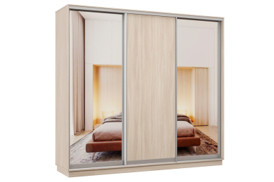 Шкаф-купе Премьер Лайт 62 (01;02;01) трехдверный