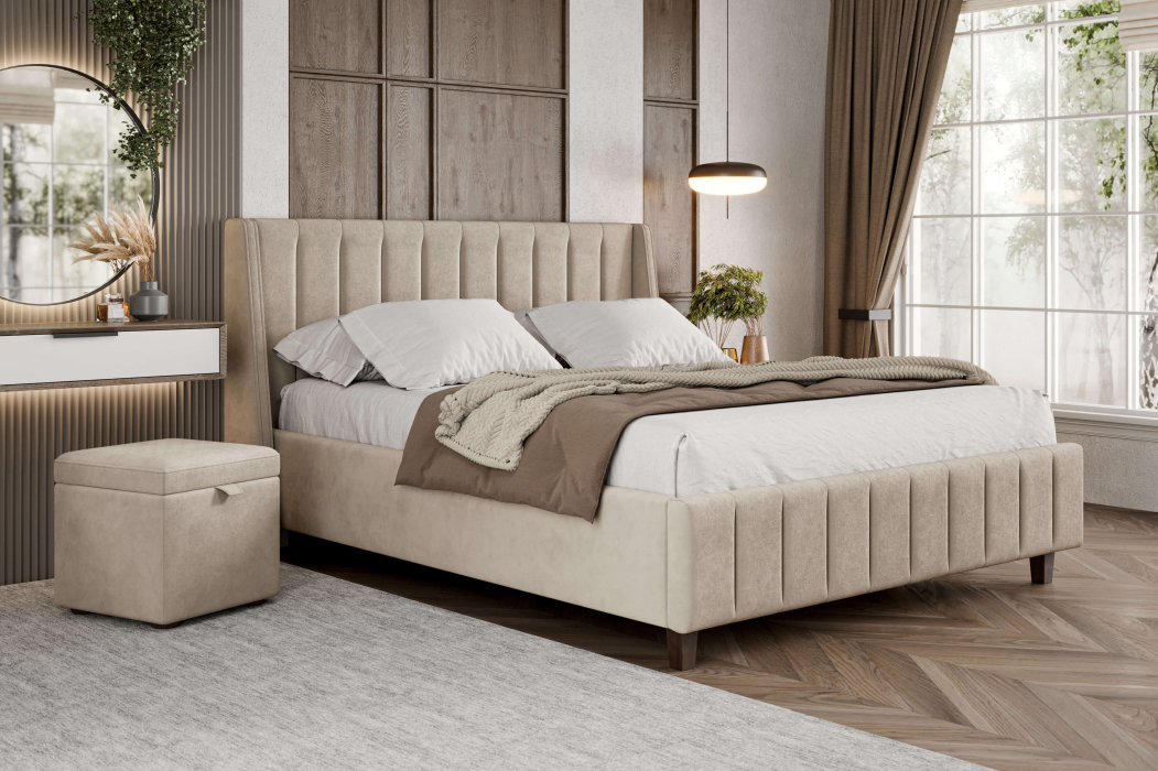 Мягкая кровать, Кровать Милана 1800 с подъёмным механизмом