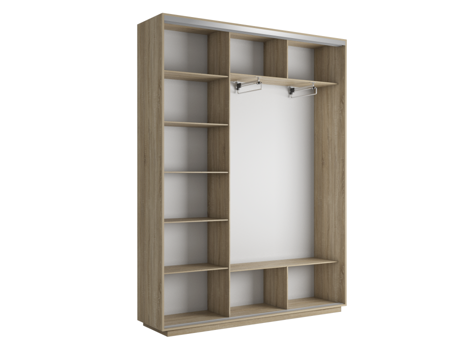 Шкафы-купе 3-х дверные, Шкаф-купе Экспресс Экспенс трио 2200 x 1800 x 450