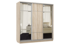 Шкафы-купе 3-х дверные, Шкаф-купе Премьер Лайт 31 (11;08;11) трехдверный