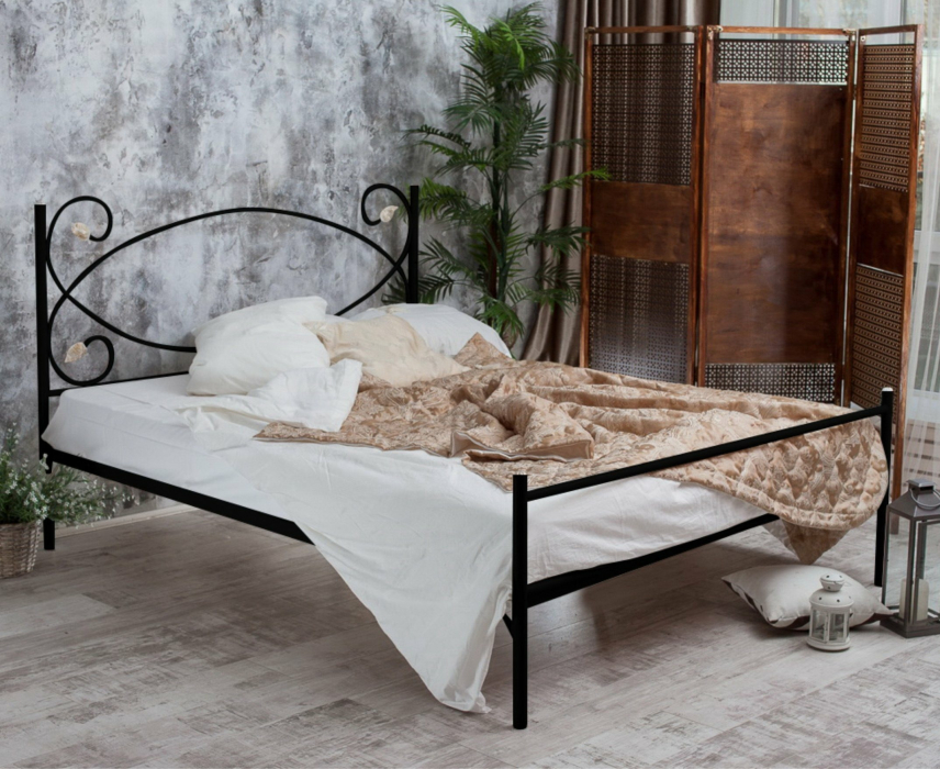 Двуспальные, Кованая кровать Виктория 1.6 с одной спинкой