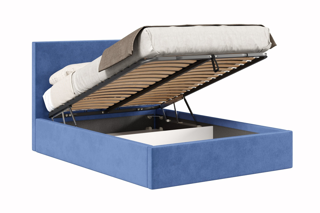 Мягкая кровать, Кровать Парма 1200 с подъёмным механизмом, велюр