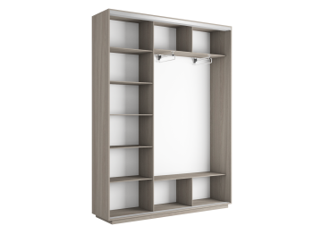 Шкаф-купе Экспресс Медиум (2 зеркала) трио 2200 x 2100 x 450