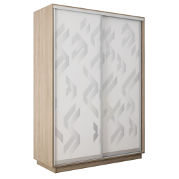 Шкаф-купе Экспресс 2-х дверный Фотопечать Ленты Стекла 160х45х240