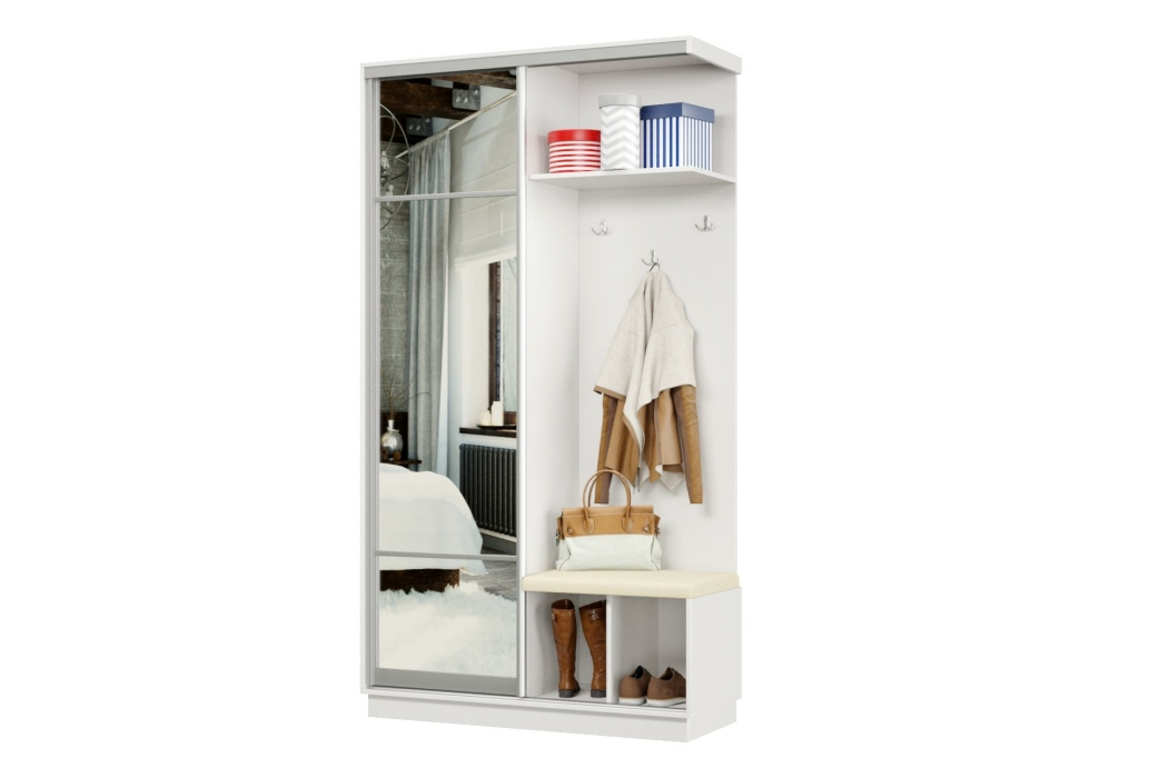 Прихожие, Прихожая Премьер 03 Лайт 11 Правая Мягкая