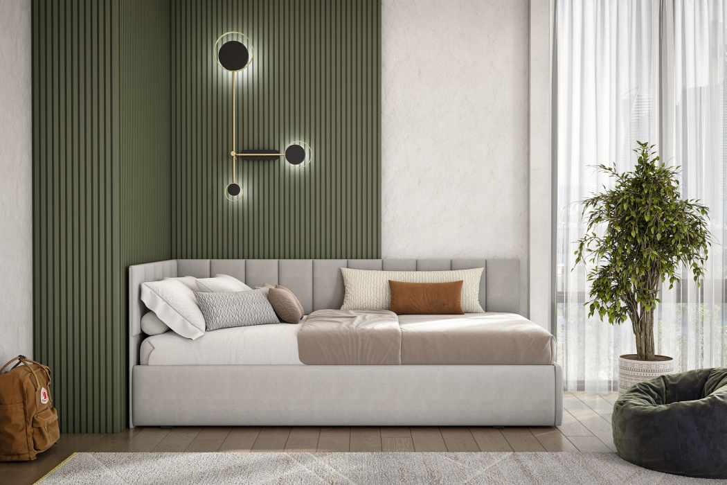 Мягкая кровать, Кровать с матрасом "КР 3" (0,9х2,0 мягкая)