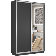 Шкафы-купе 2-х дверные, Шкаф-купе Экспресс Медиум дуо 2200 x 1400 x 450