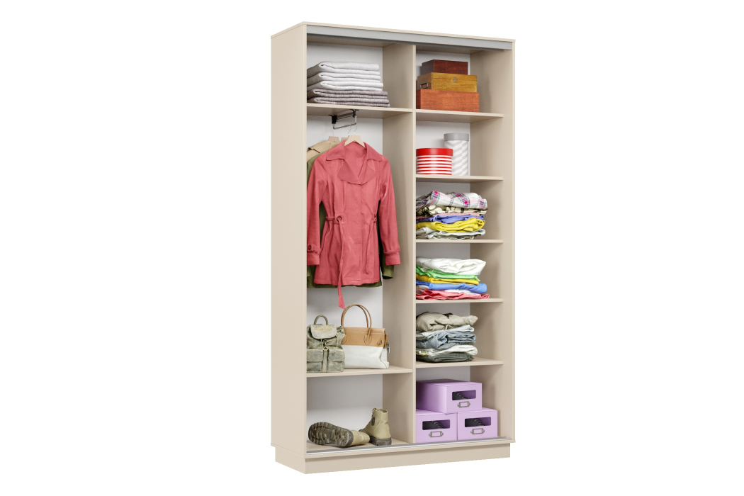 Шкафы-купе 2-х дверные, Шкаф-купе Премьер Лайт 03 П-3159 двухдверный