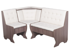 Кухонные уголки, Кухонный уголок Стиль 1Л Ясень шимо темный / экокожа